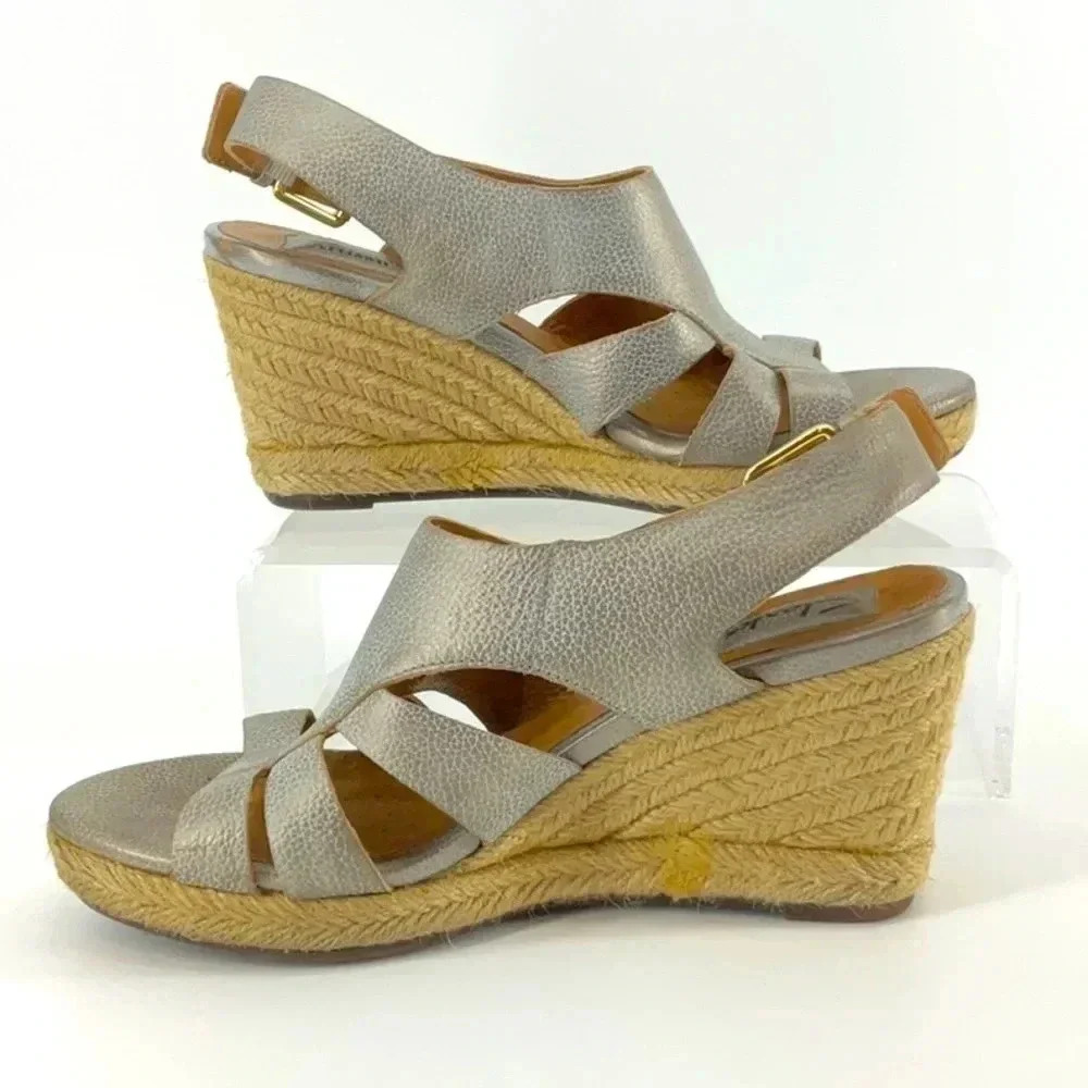 CLARK  ESPRADRILLA LEATHER SANDALS